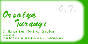 orsolya turanyi business card