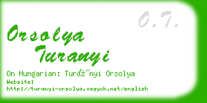 orsolya turanyi business card
